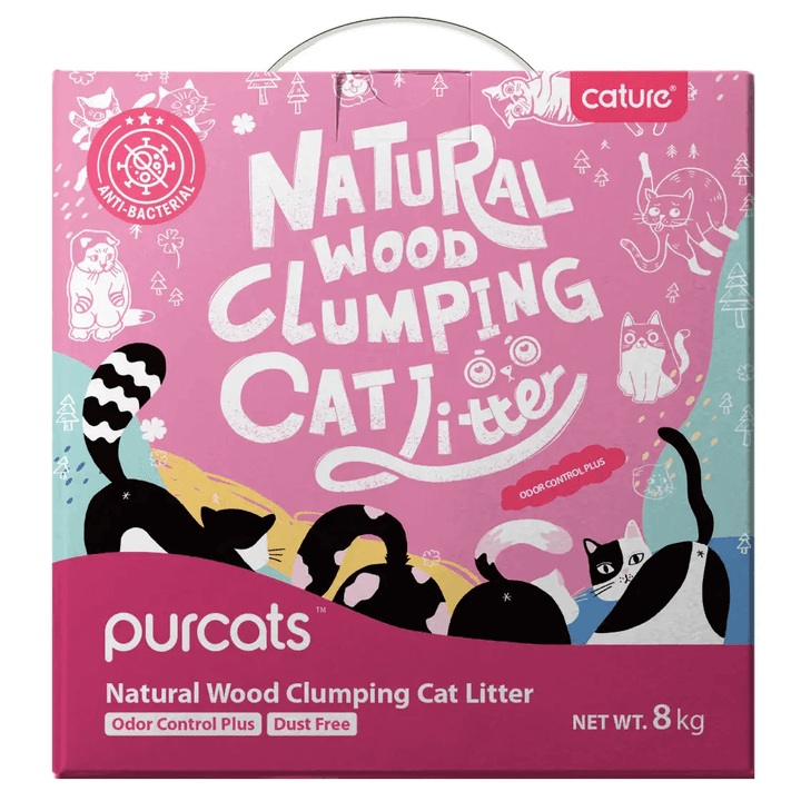 cature-natural-wood-clumping-cat-litter-odour-control-plus-carbon-pellet