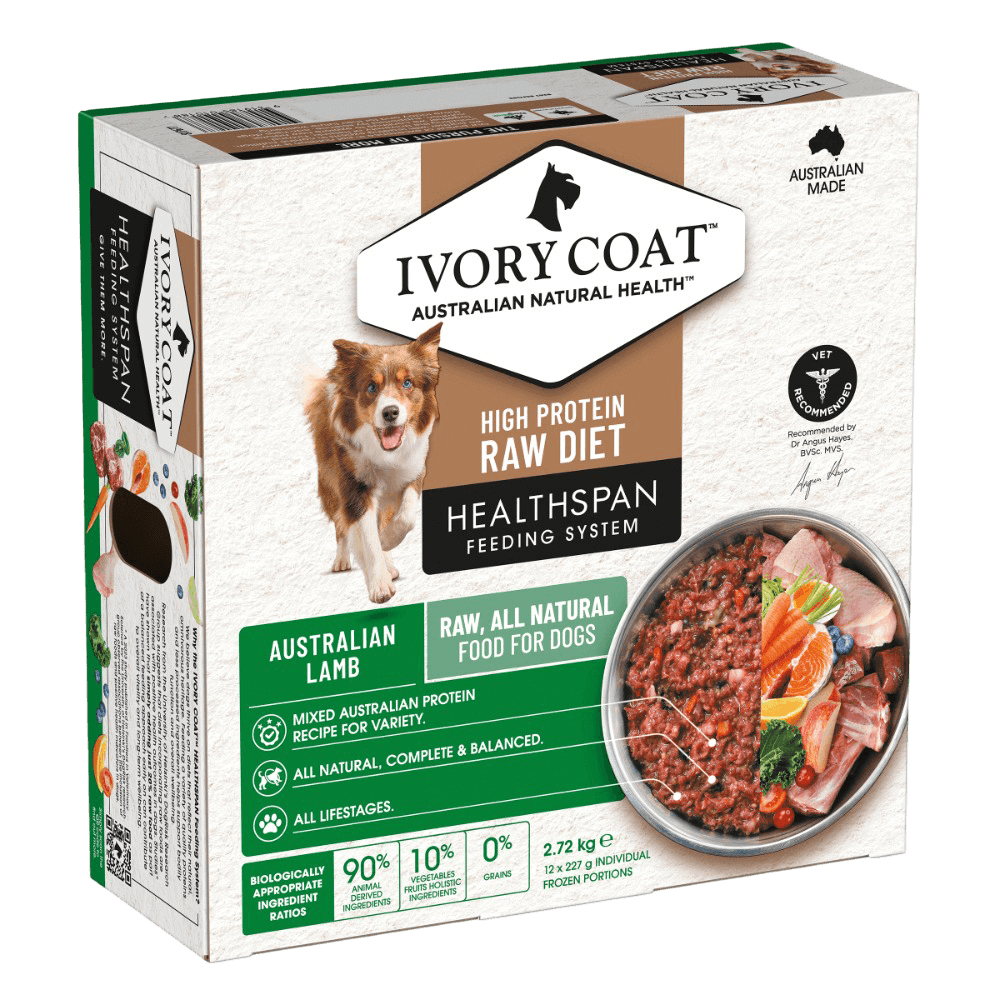 Healthspan Lamb Patties Frozen Raw Adult Dog Food