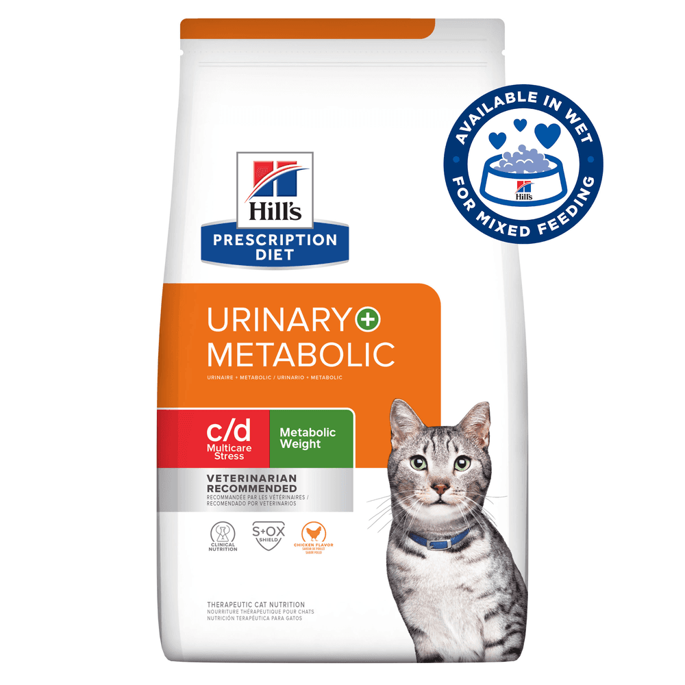 Hills Prescription Diet C/D Multicare Stress Urinary Care Plus Metabolic Weight Dry Cat Food