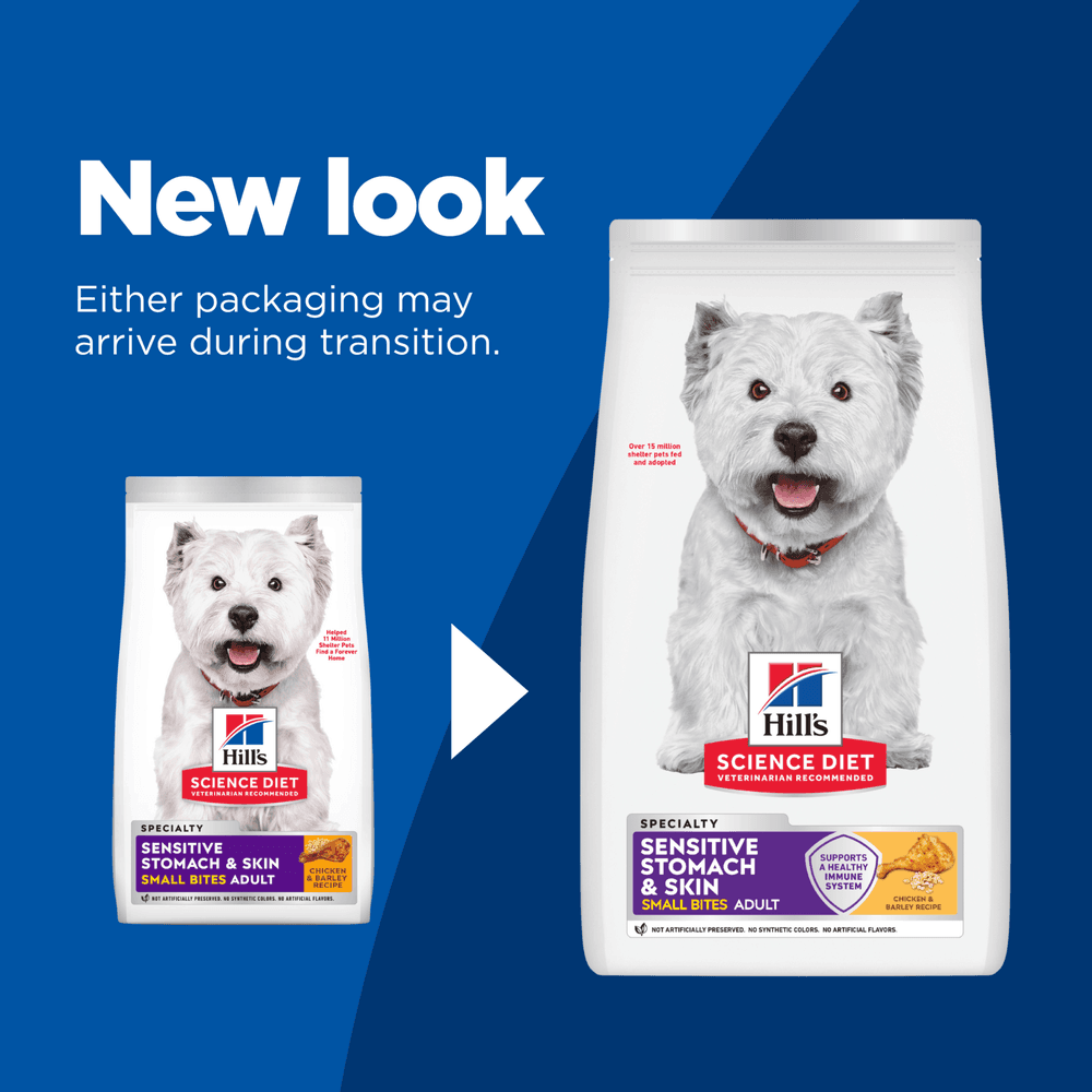 Hills Science Diet Sensitive Skin & Stomach Chicken Small Bites Adult Dry Dog Food