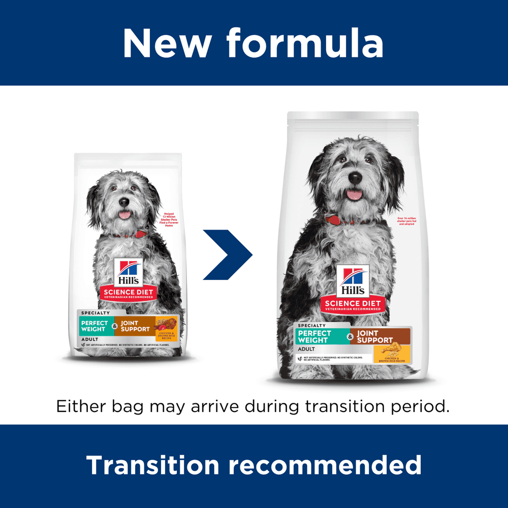 Hills Science Diet Perfect Weight Joint Support Chicken Adult Dry Dog Food