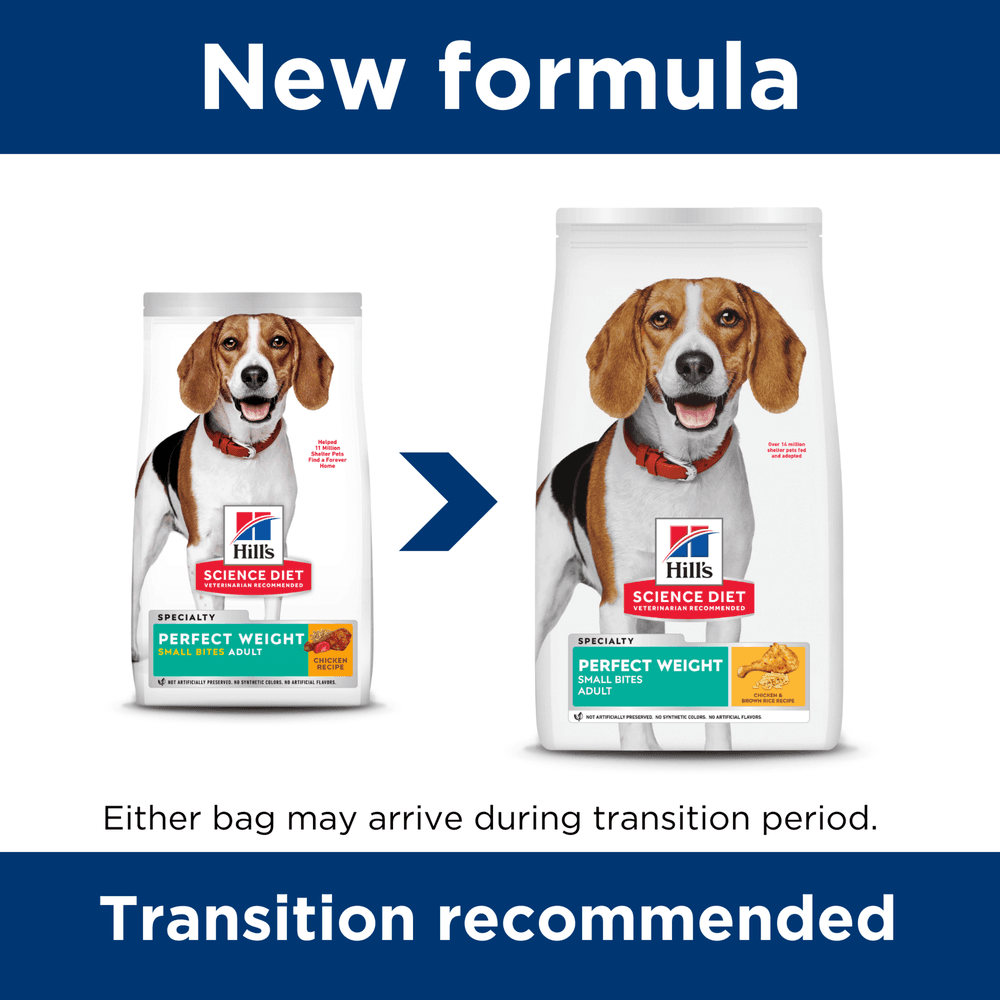 Hills Science Diet Perfect Weight Chicken Small Bites Adult Dry Dog Food