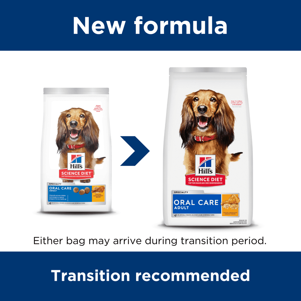 Hills Science Diet Oral Care Chicken Recipe Adult Dry Dog Food