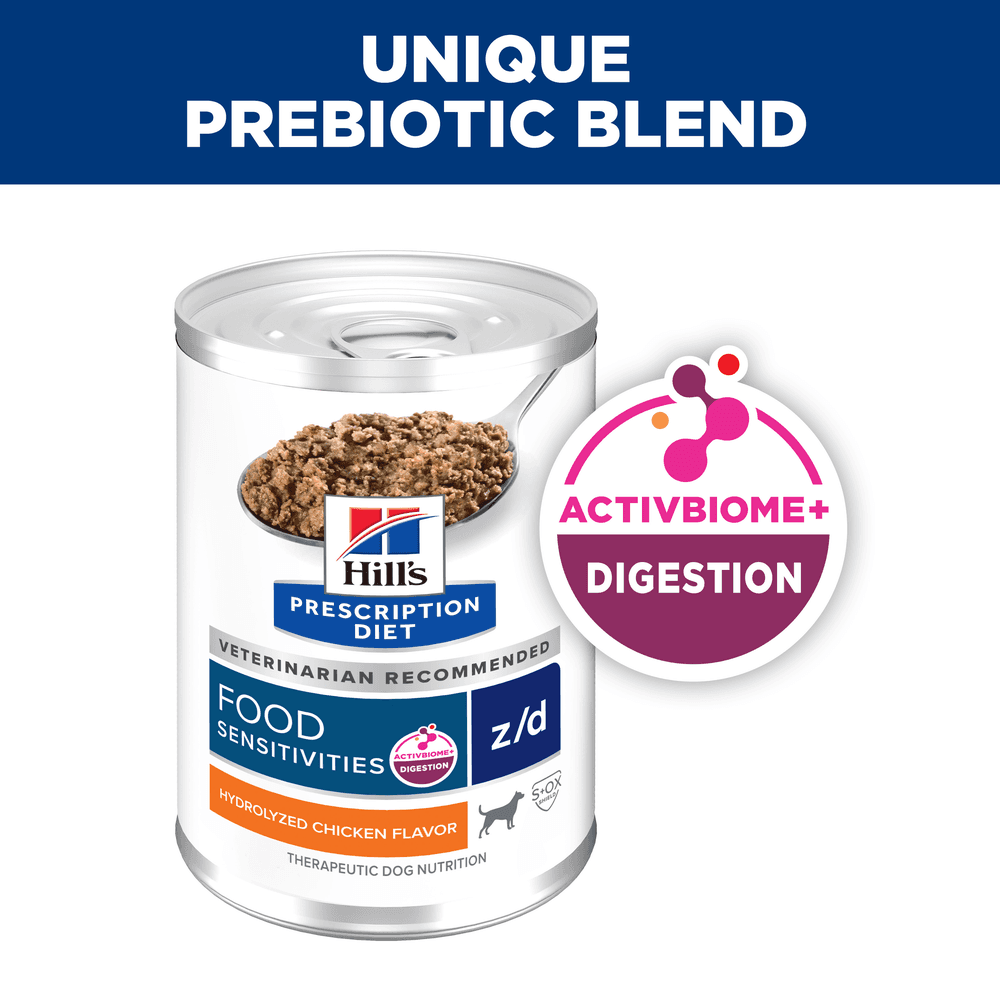 Hills Prescription Diet Z/D Skin & Food Sensitivities Adult Wet Dog Food Cans