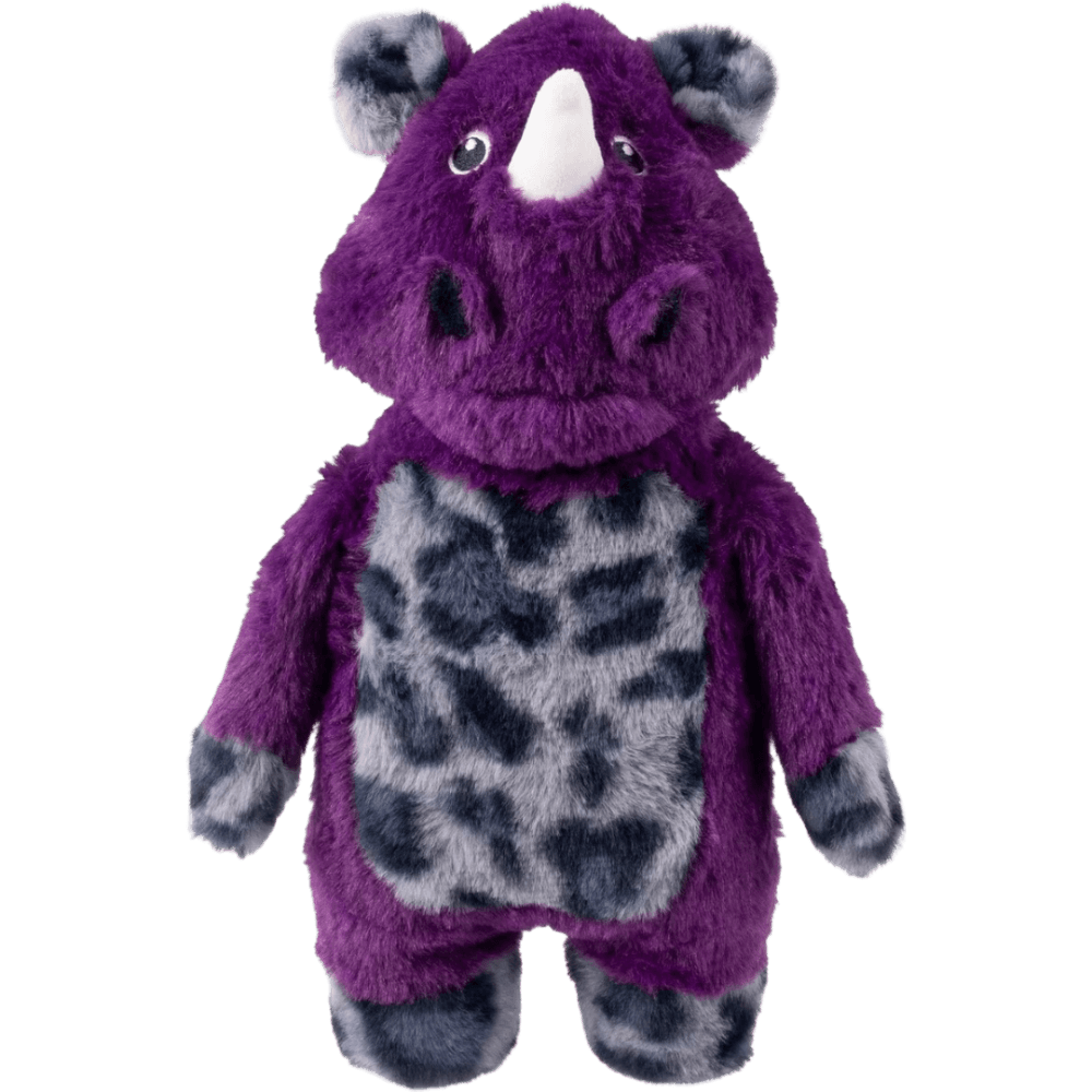 Jungle Jamz Rhino Squeaky Plush Dog Toy