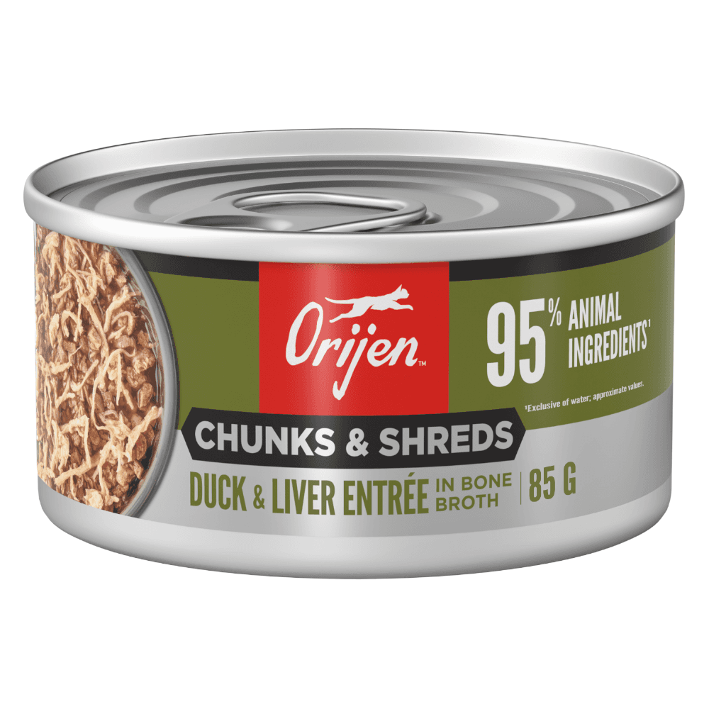 Orijen Chunks & Shreds Duck & Liver Adult Wet Cat Food Cans