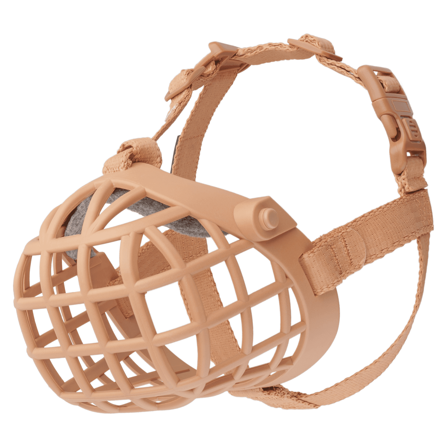 Wide Fit Muzzle Dog Beige