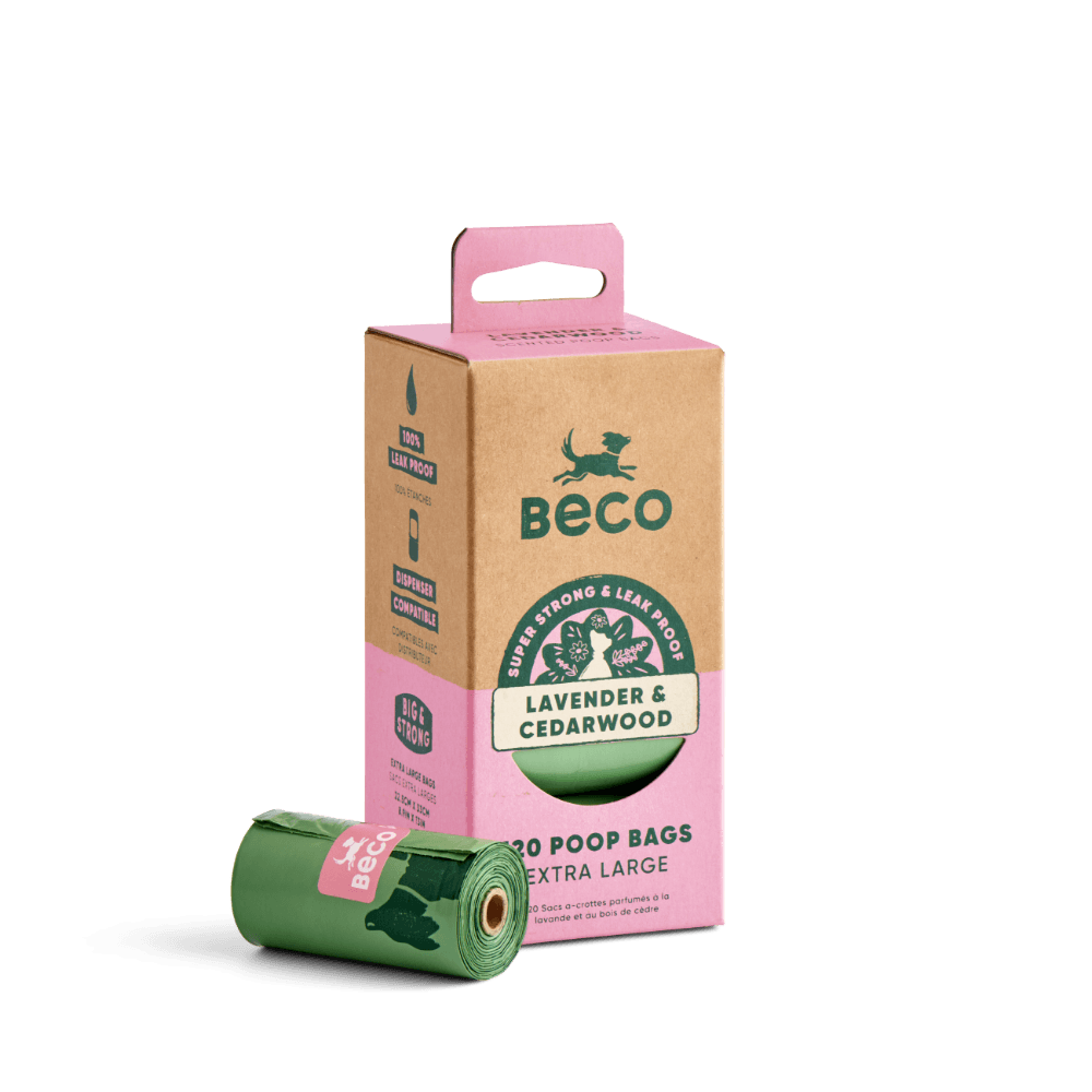 Beco Poop Bags Lavender Cedarwood Scented