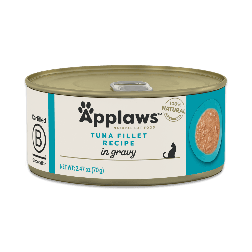 Natural Tuna Fillet in Gravy Adult Wet Cat Food Can