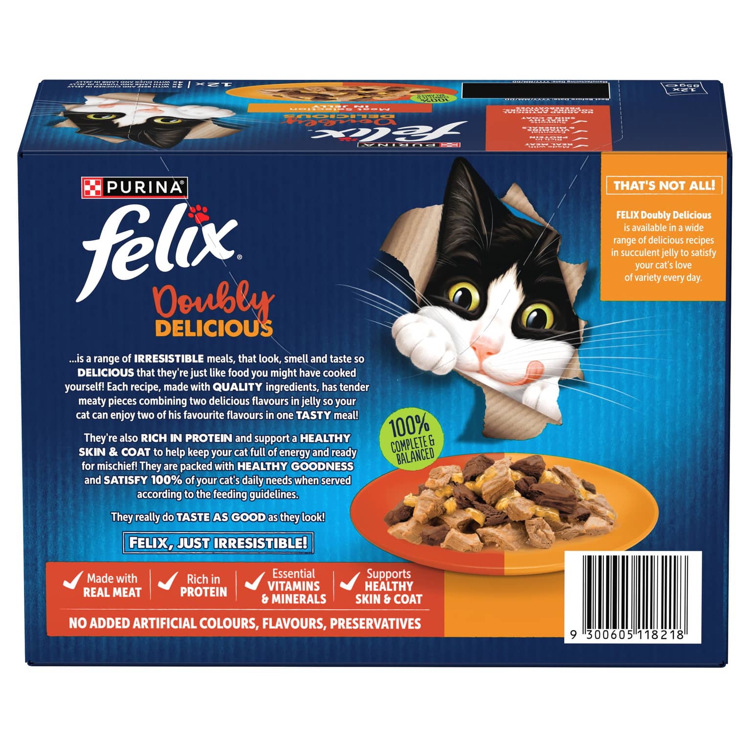Felix Doubly Delicious Meat Selection Adult Wet Cat Food Pouches