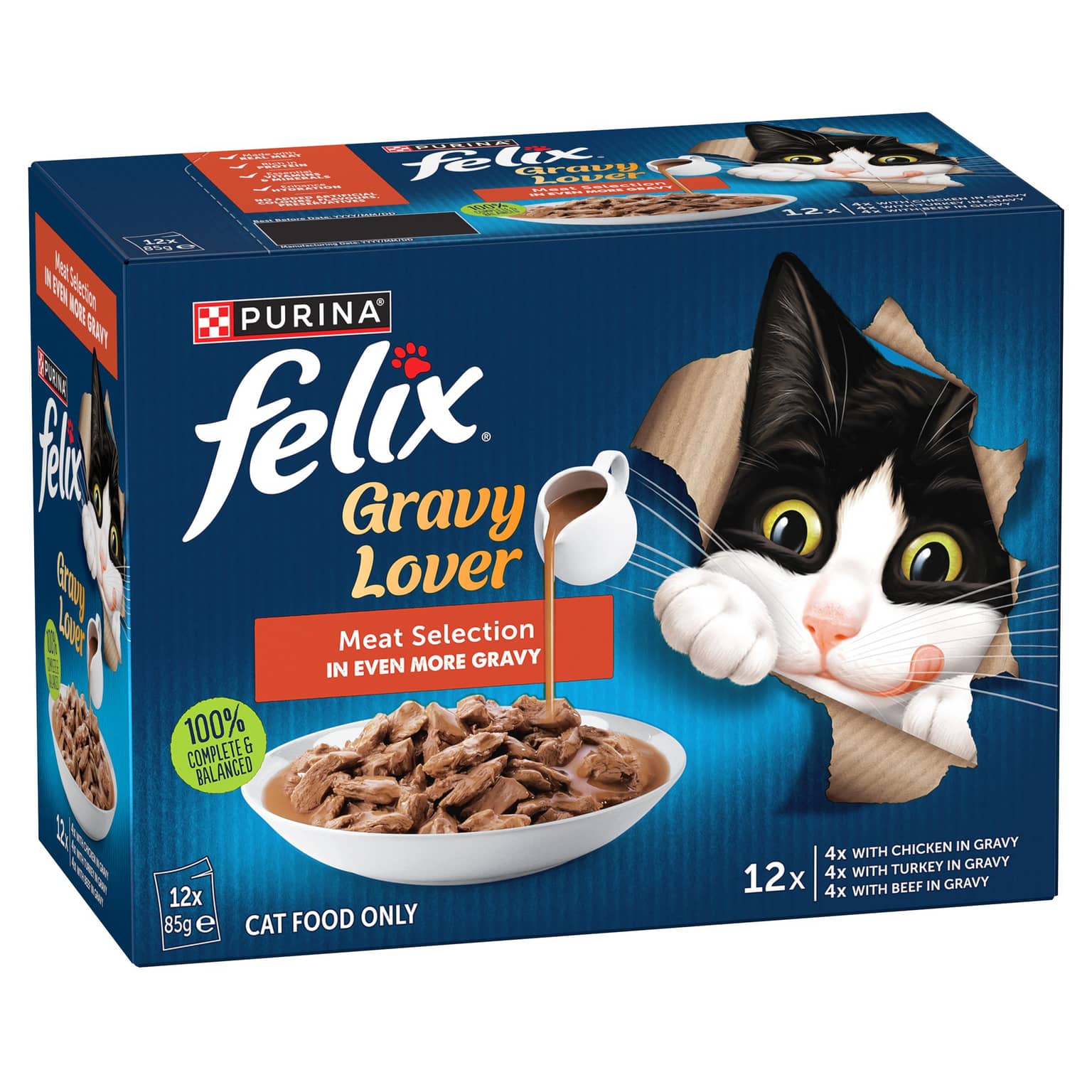 Felix As Good As It Looks Meat Selection Adult Wet Cat Food Pouches