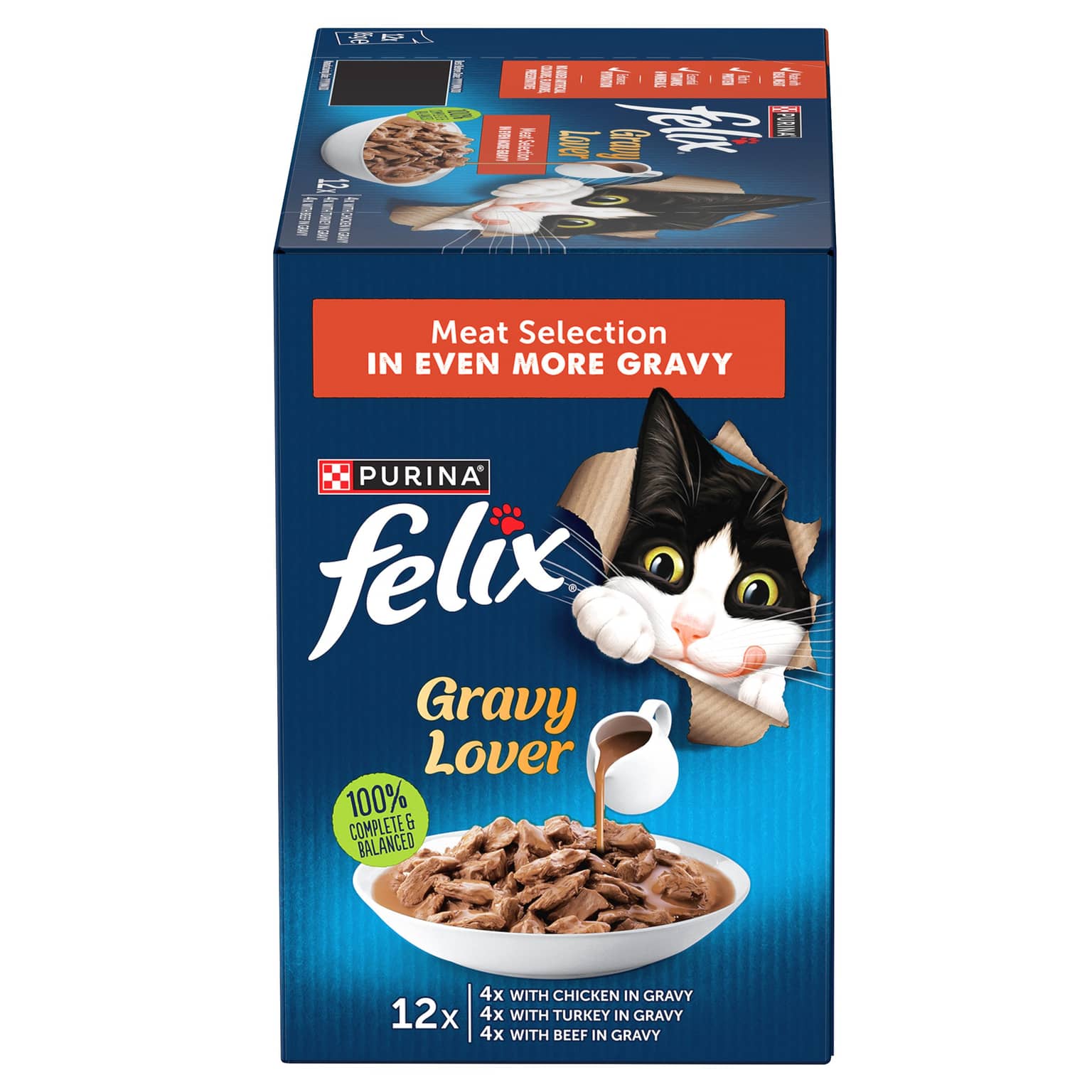 Felix As Good As It Looks Meat Selection Adult Wet Cat Food Pouches