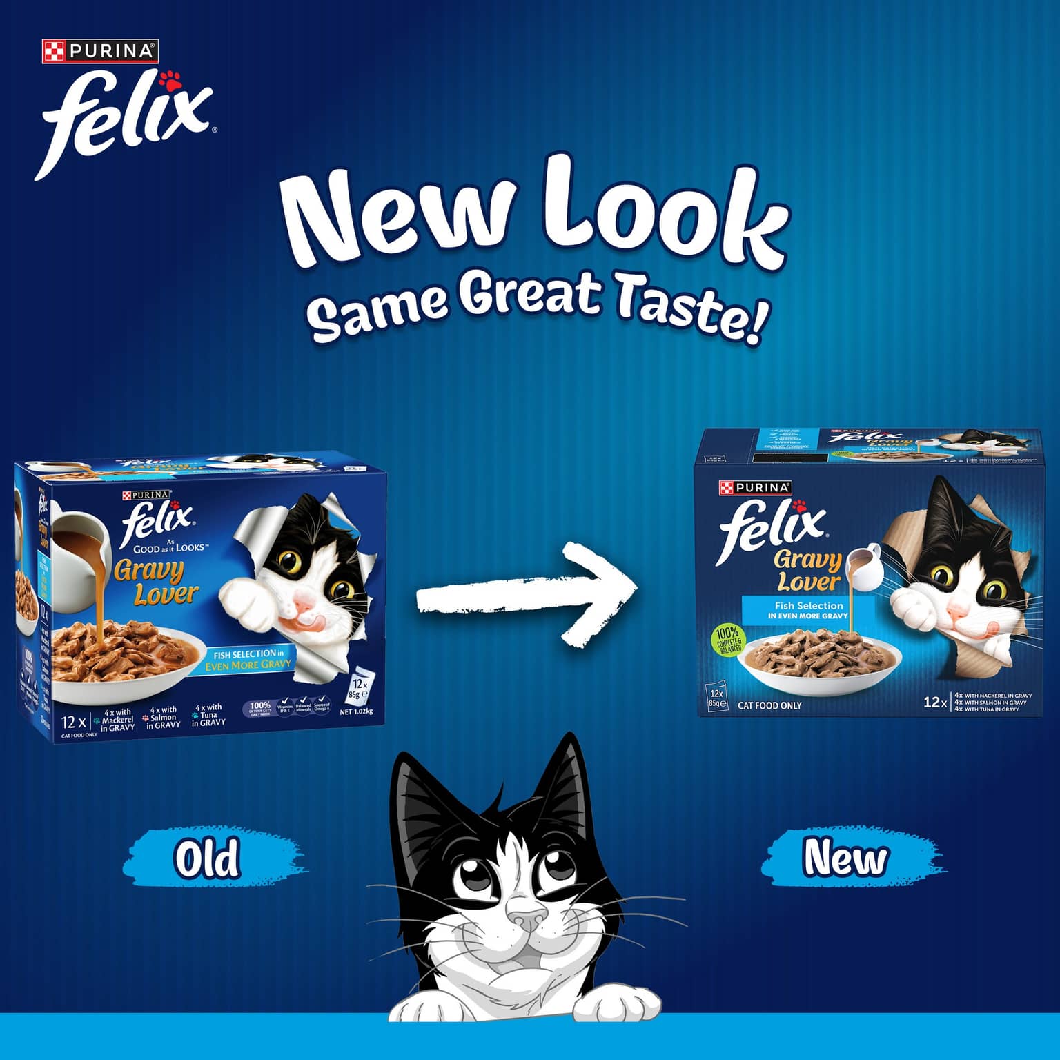 Felix As Good As It Looks Fish Selection Adult Wet Cat Food Pouches