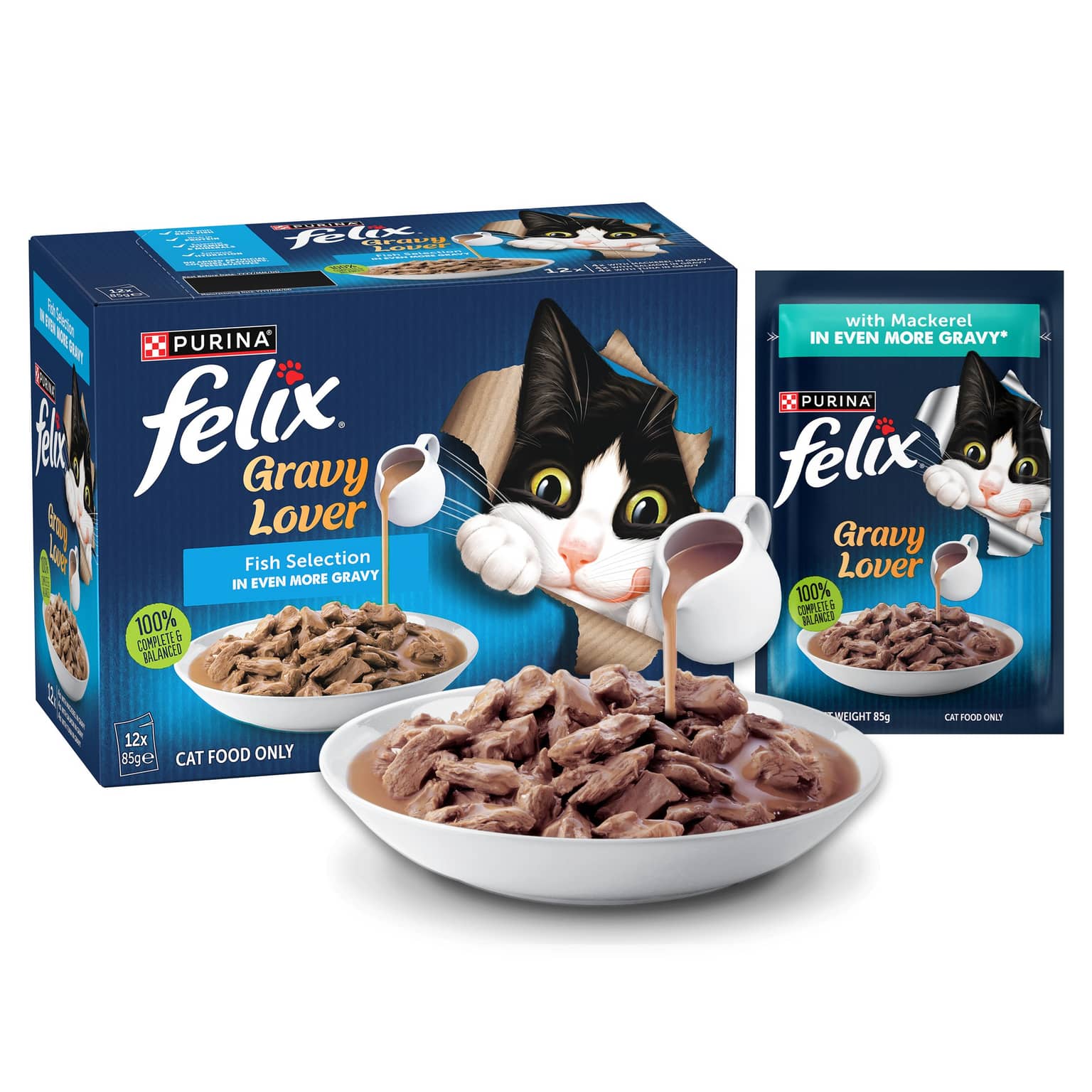 Felix As Good As It Looks Fish Selection Adult Wet Cat Food Pouches