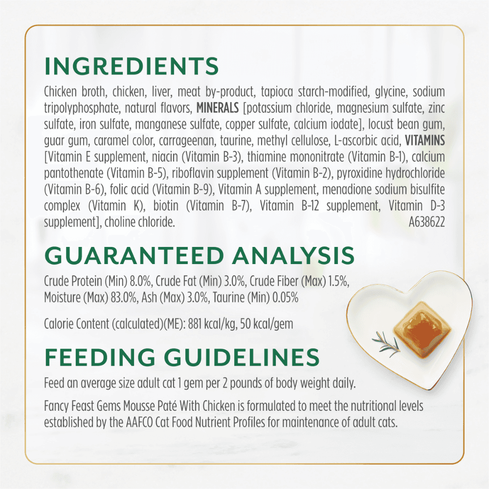 Fancy Feast Gems Mousse Pate with Chicken Wet Cat Food