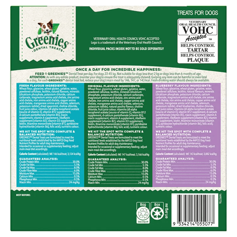 Greenies Variety Pack Large Dog Dental Treats