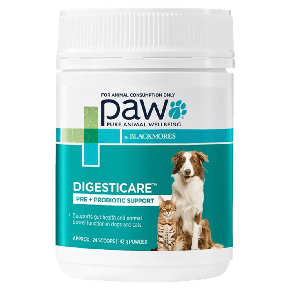 PAW by Blackmores Digesticare™ Probiotic Powder for Dogs and Cats Supports Dog or Cat’s Gut Health 143g