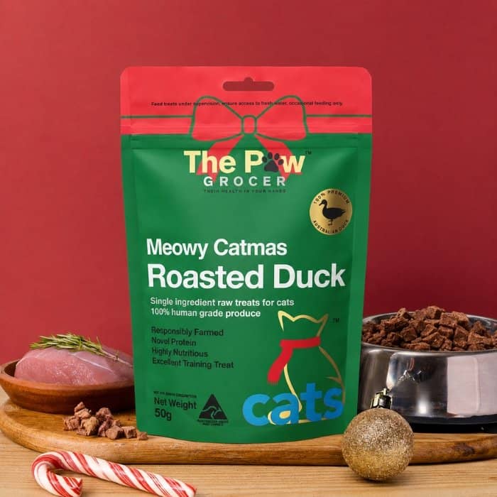The Paw Grocer The Paw Grocer Freeze Dried Roasted Duck Christmas Cat Treats