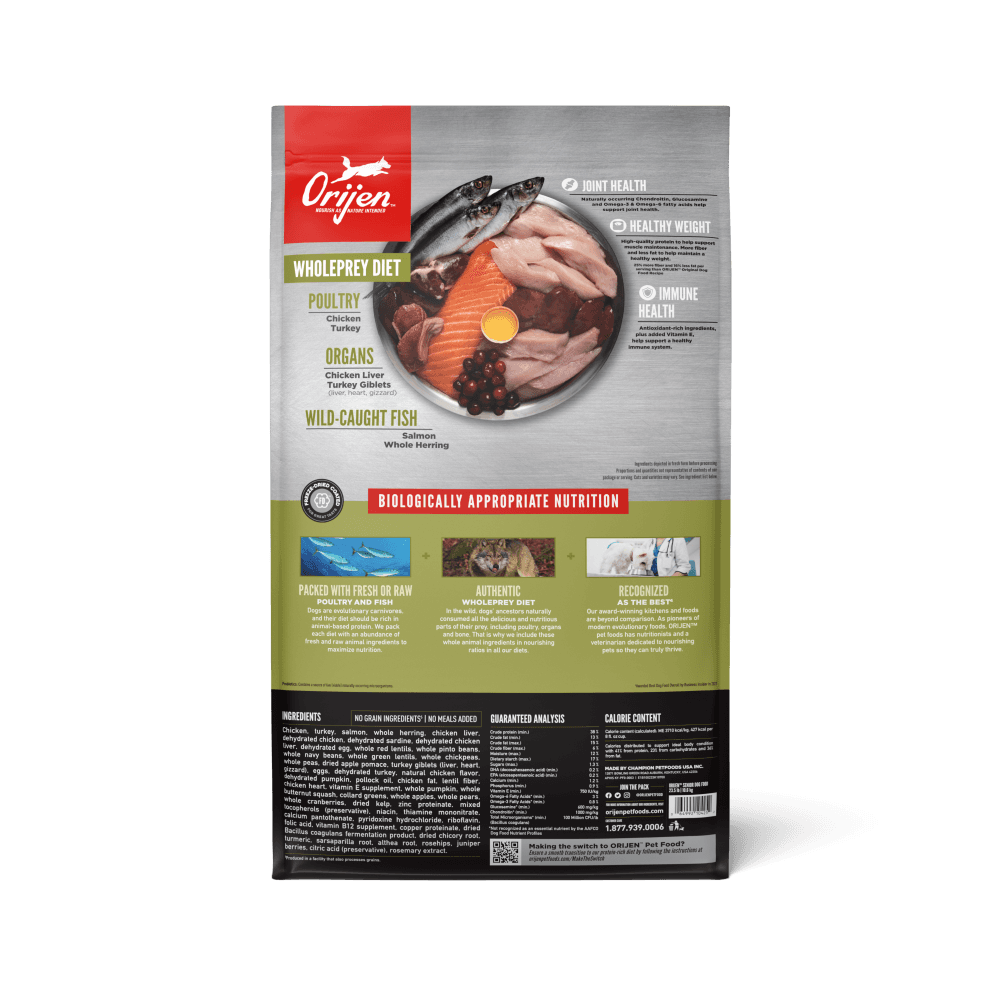 Orijen Chicken Turkey & Fish Senior Dry Dog Food