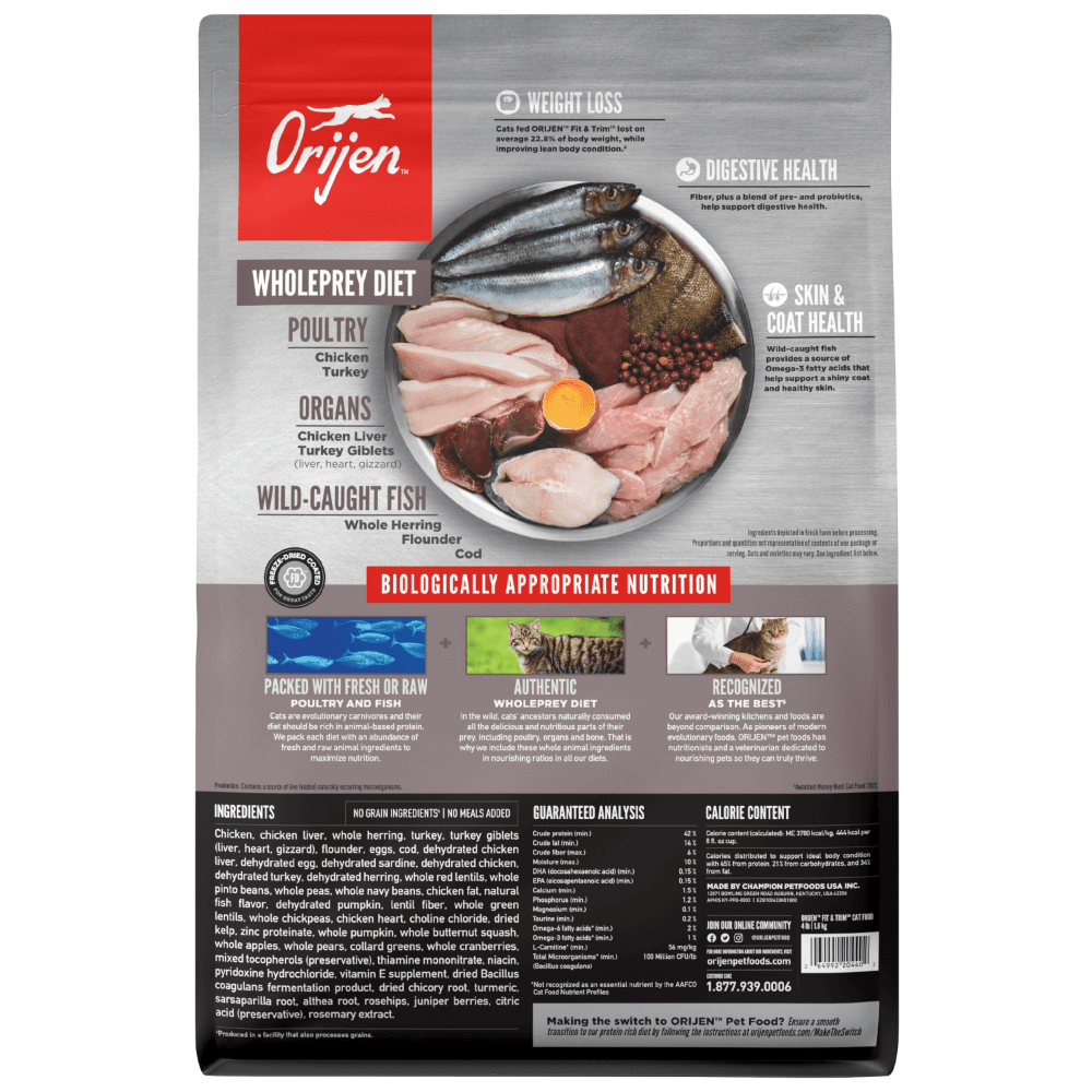 Orijen Fit & Trim Adult Dry Cat Food