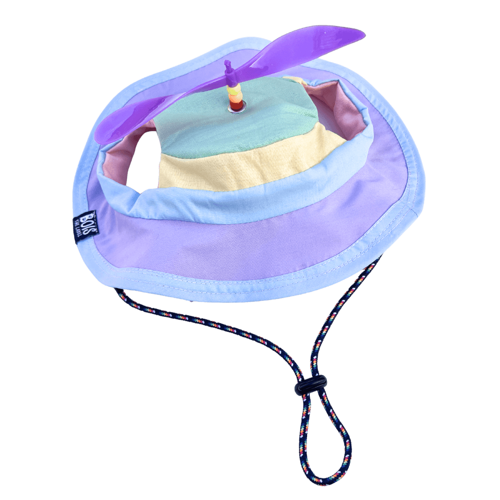 Bois The Label Pastel Colorblock Dog Spinning Bucket Hat