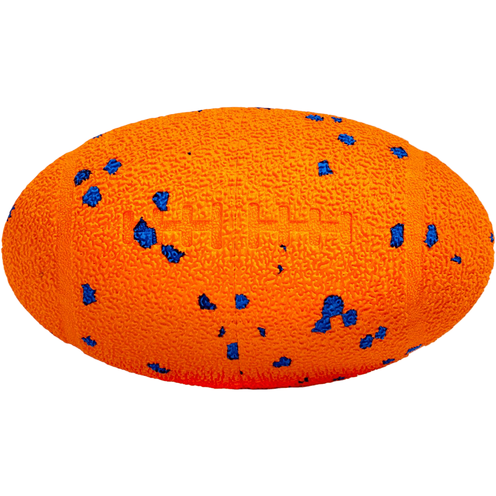 Wicked Rugby Dog Toy Bright Orange
