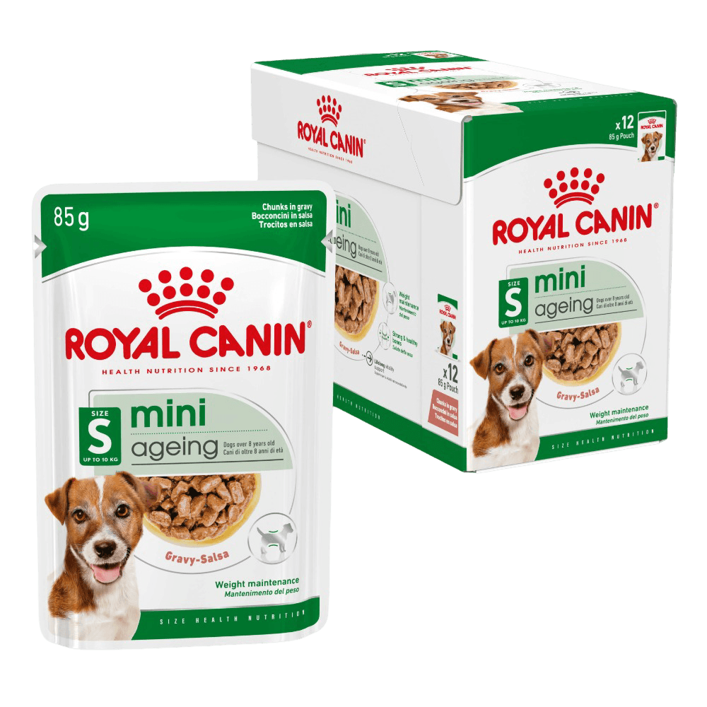 Mini Ageing 8 Plus Senior Wet Dog Food Pouches
