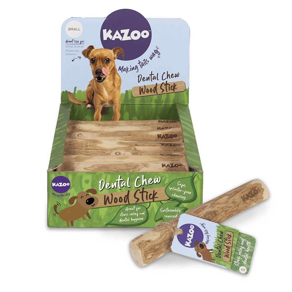 Kazoo Kazoo Coffee Wood Stick Dental Dog Chew Toy