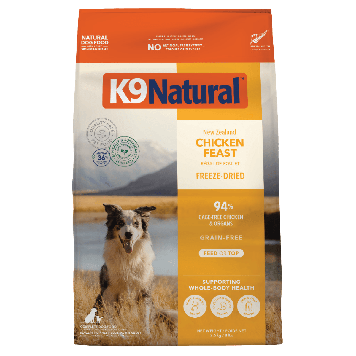 Freeze Dried Raw Chicken Feast All Lifestages Dry Dog Food