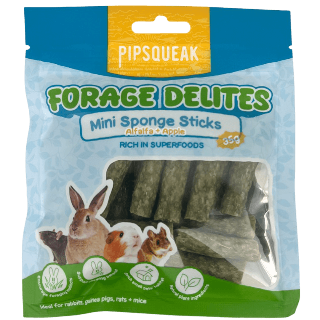 pipsqueak-forage-delites-mini-sponge-sticks-alfalfa-apple-small-pet-treat