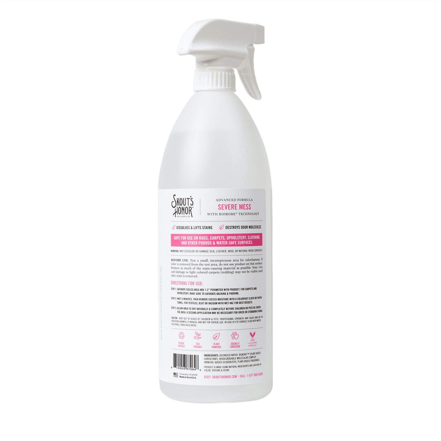 Skouts Honor Stain & Odor Severe Mess Advanced Formula Cat