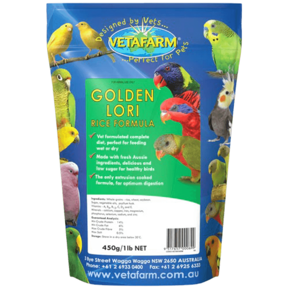 Golden Lori Rice Formula Balanced Lorikeet Feed