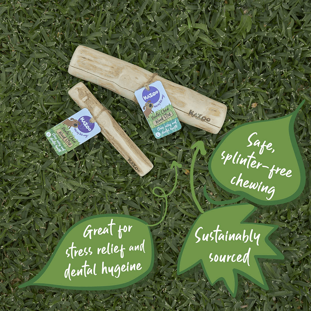 Kazoo Kazoo Coffee Wood Stick Dental Dog Chew Toy