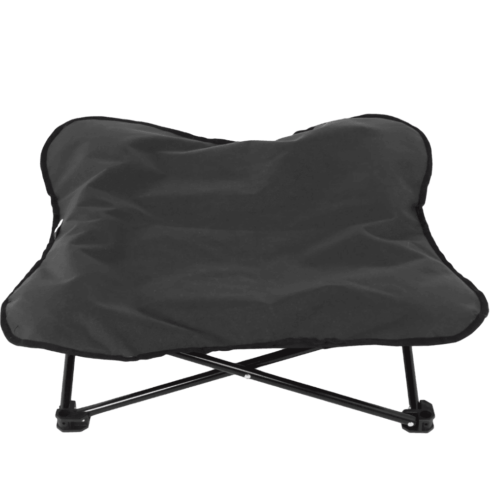 Foldable Camping Dog Bed Black