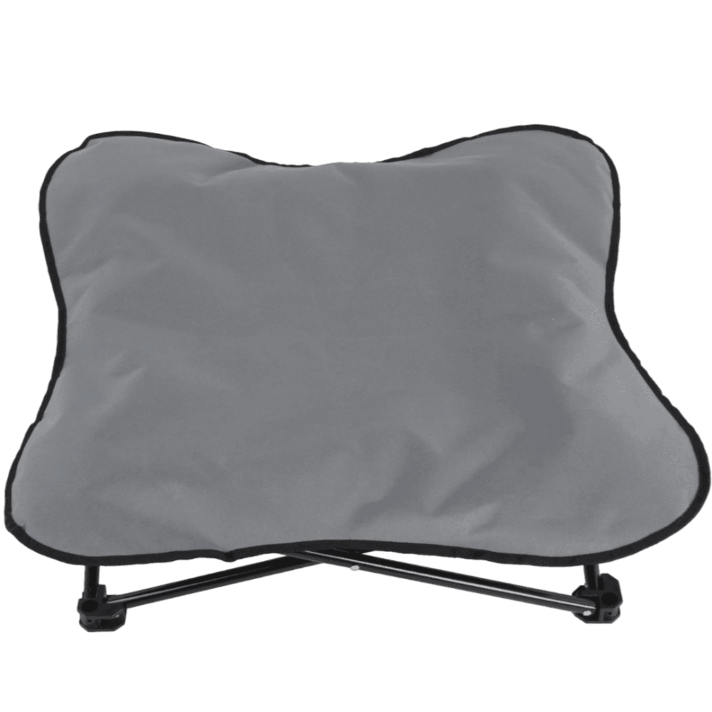 Foldable Camping Dog Bed Grey
