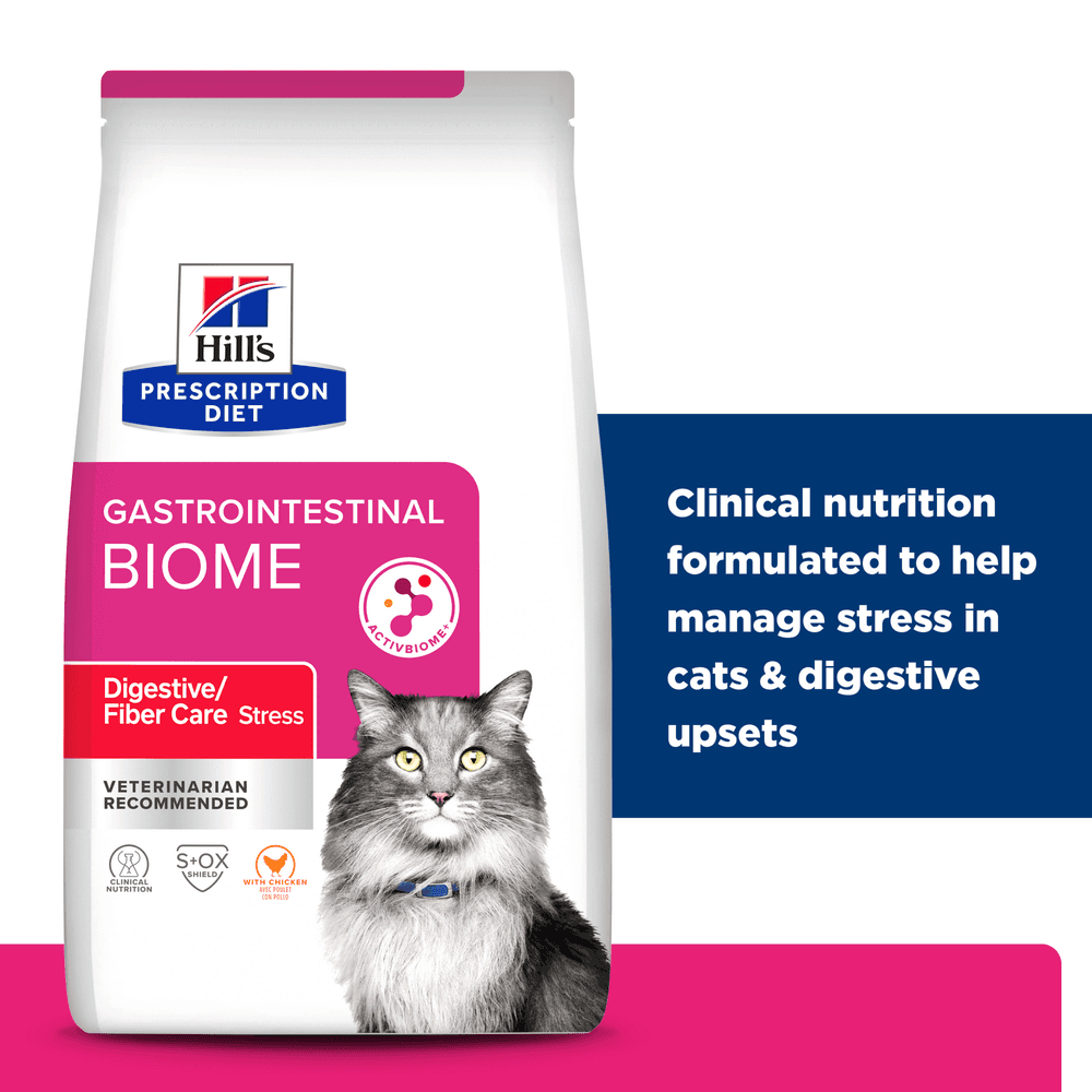 Hills Prescription Diet Gastrointestinal Biome Stress Digestive Fibre Care Dry Cat Food