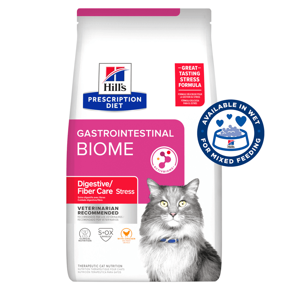 Hills Prescription Diet Gastrointestinal Biome Stress Digestive Fibre Care Dry Cat Food
