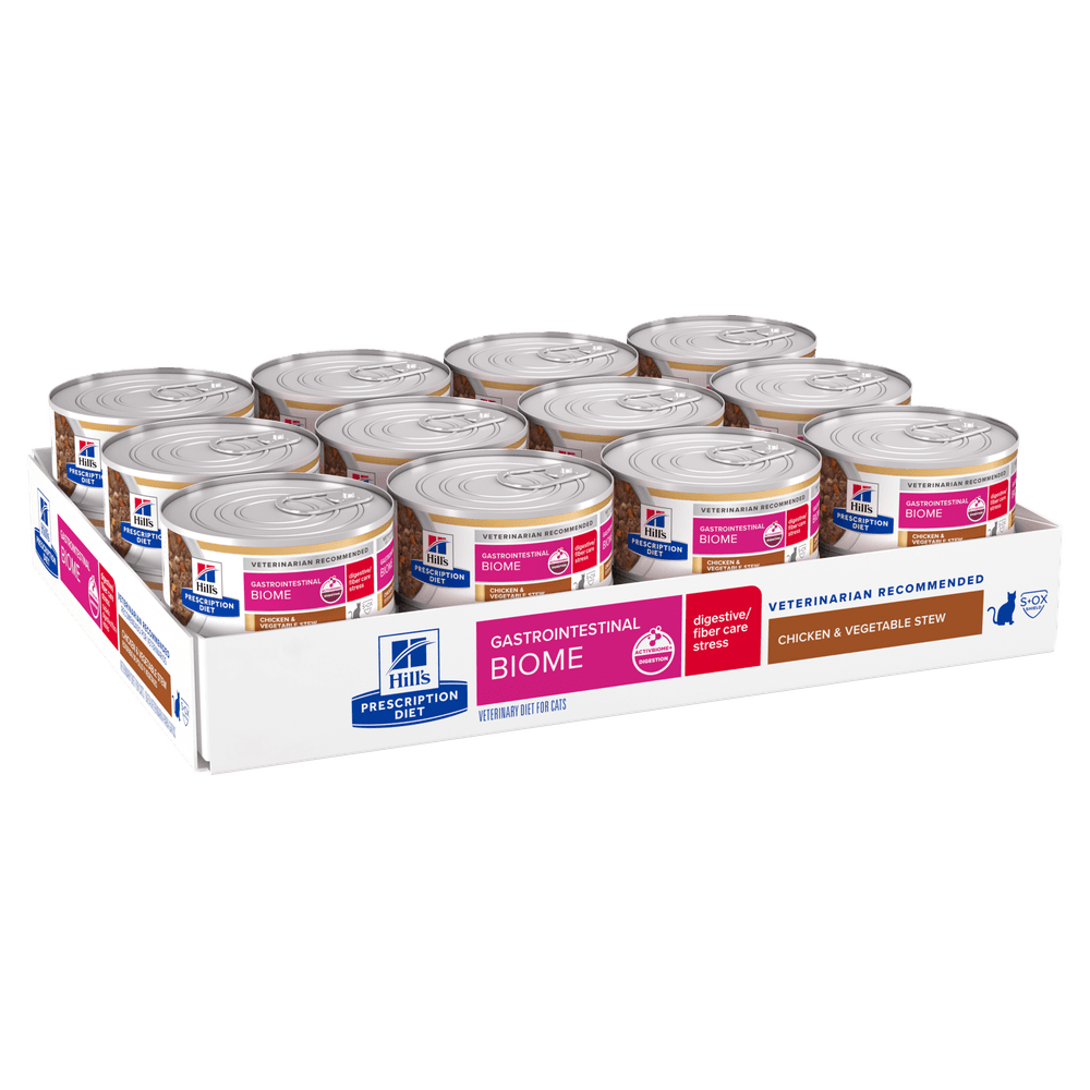 Hills Prescription Diet Gastrointestinal Biome Chicken Vege Stew Adult Wet Cat Food