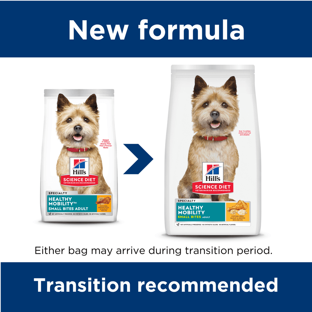 Hills Science Diet Healthy Mobility Small Bites Adult Dry Dog Food