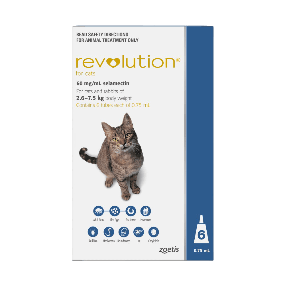 for Cats and Rabbits 2.5–7.5kg (Blue) Fleas & Worm Pipettes