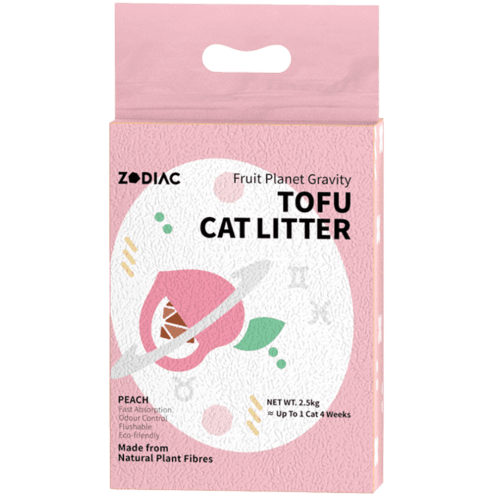 zodiac-fruity-tofu-cat-litter-peach