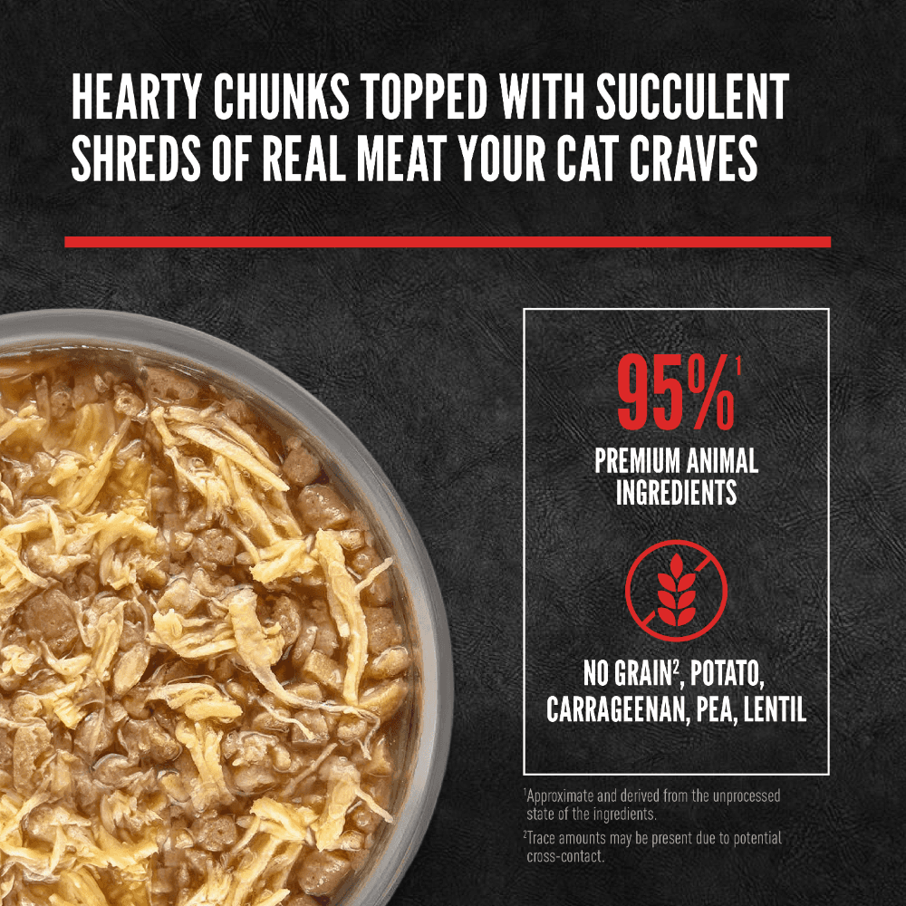 Orijen Chunks & Shreds Original Adult Wet Cat Food Cans