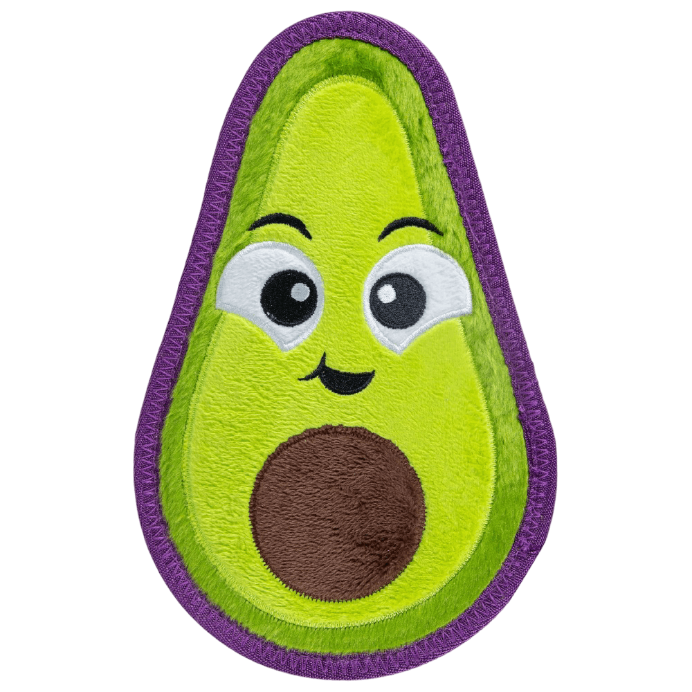 Tough Skinz Avocado Durable Plush Dog Toy