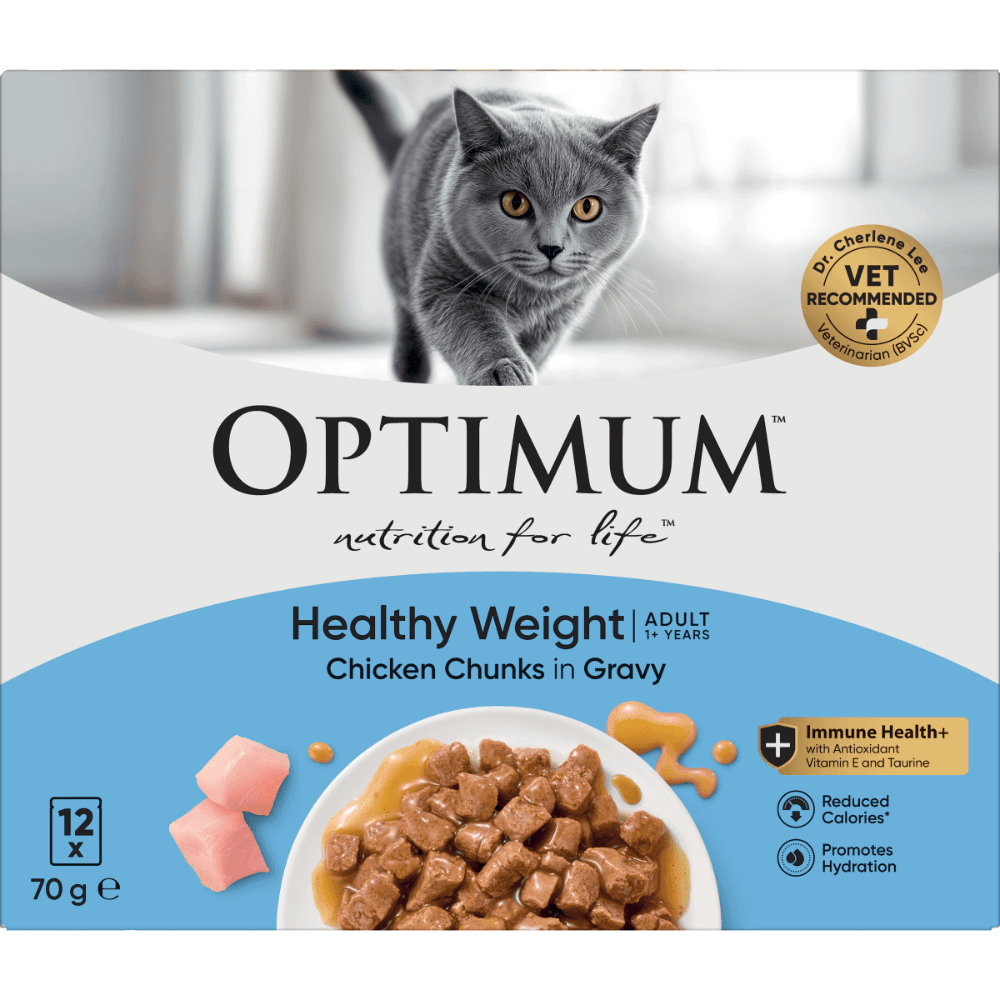 Optimum Healthy Weight Chicken in Jelly Adult Wet Cat Food Pouch