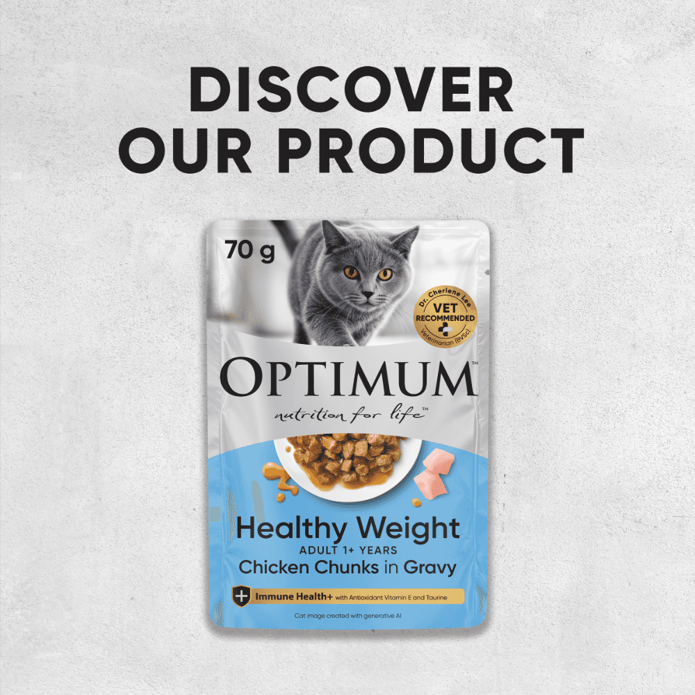 Optimum Healthy Weight Chicken in Jelly Adult Wet Cat Food Pouch