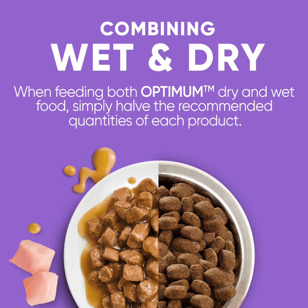 Optimum Digest Furball Chicken in Jelly Adult Wet Cat Food Pouch