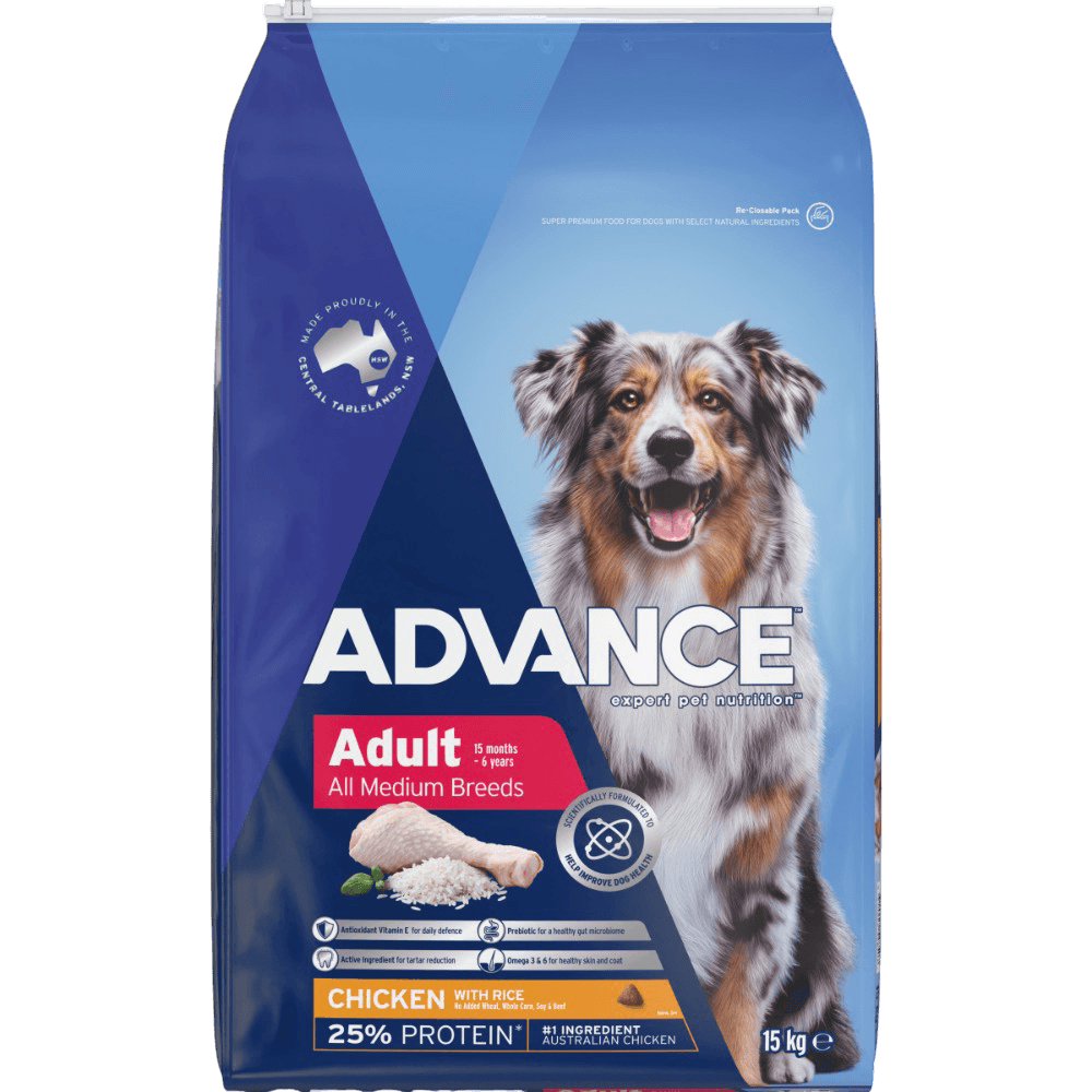 Medium Adult Dry Dog Food Chicken With Rice