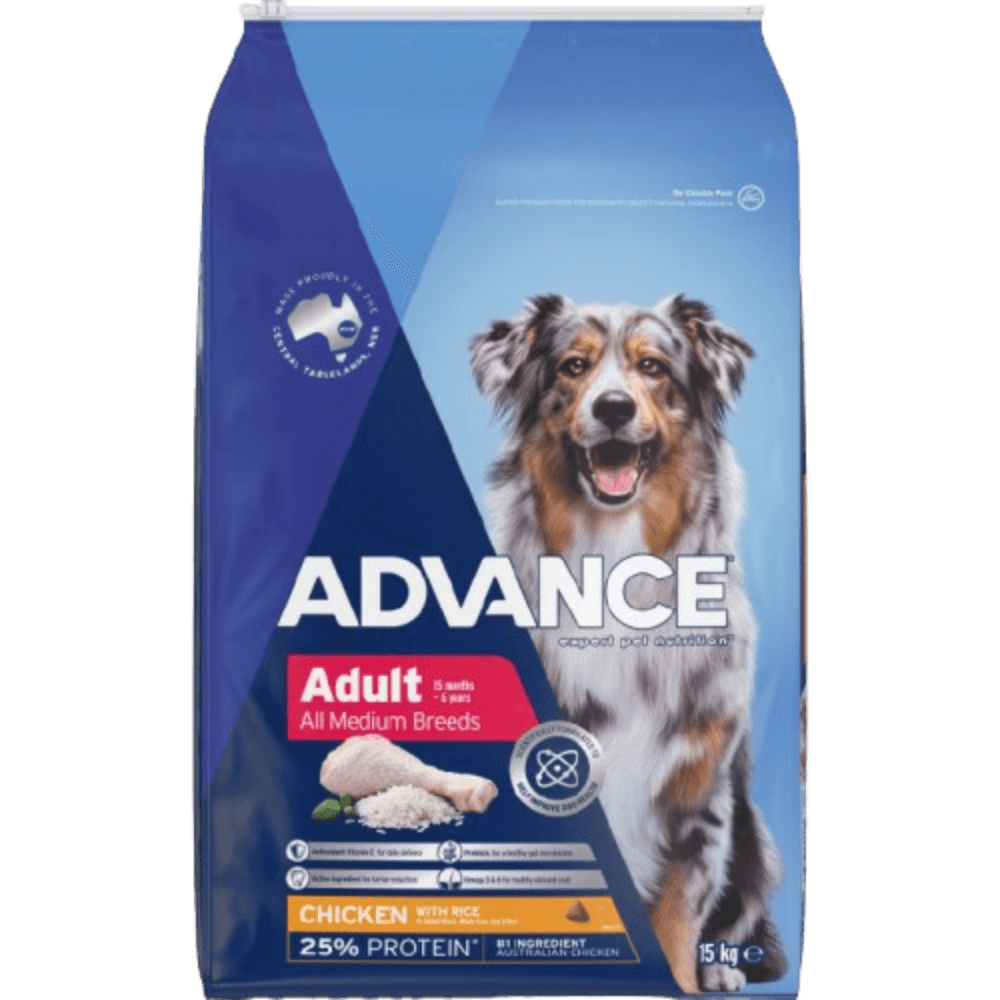 Medium Adult Dry Dog Food Chicken With Rice