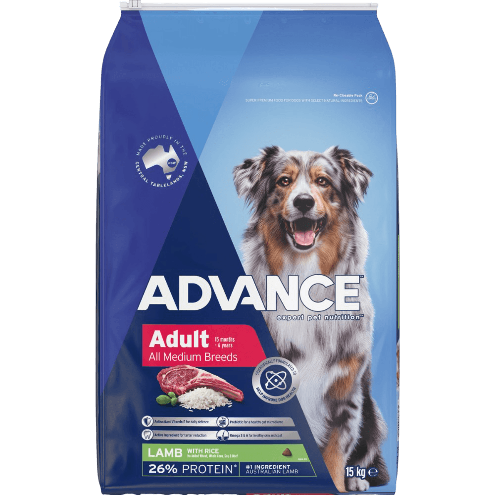 Medium Adult Dry Dog Food Lamb With Rice