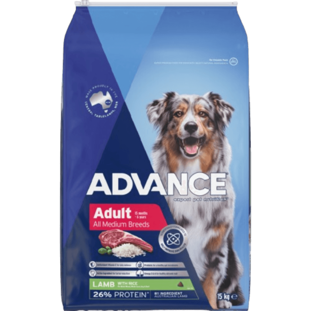 Medium Adult Dry Dog Food Lamb With Rice